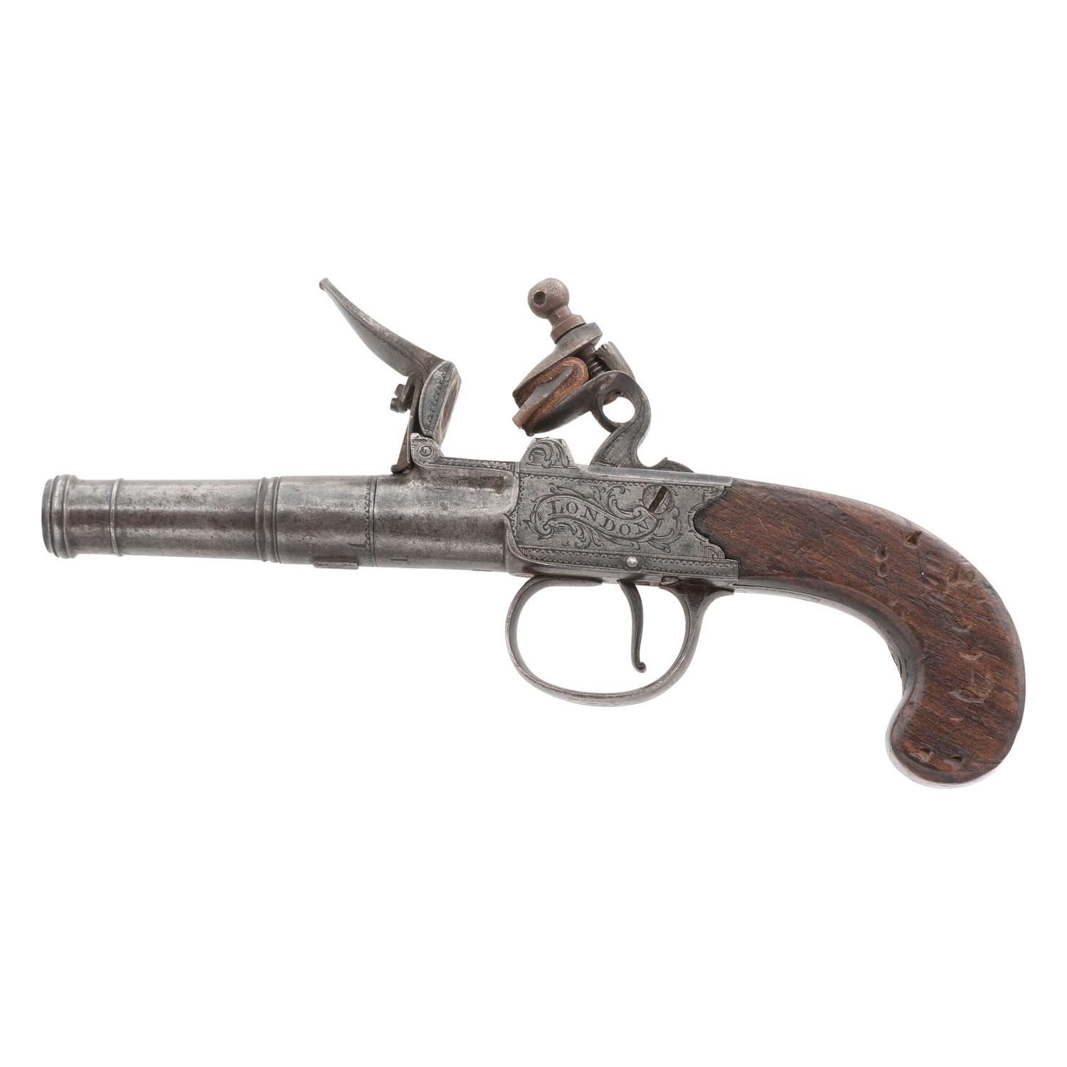 Box Lock Flint Turn-Off Pocket Pistol by Twigg