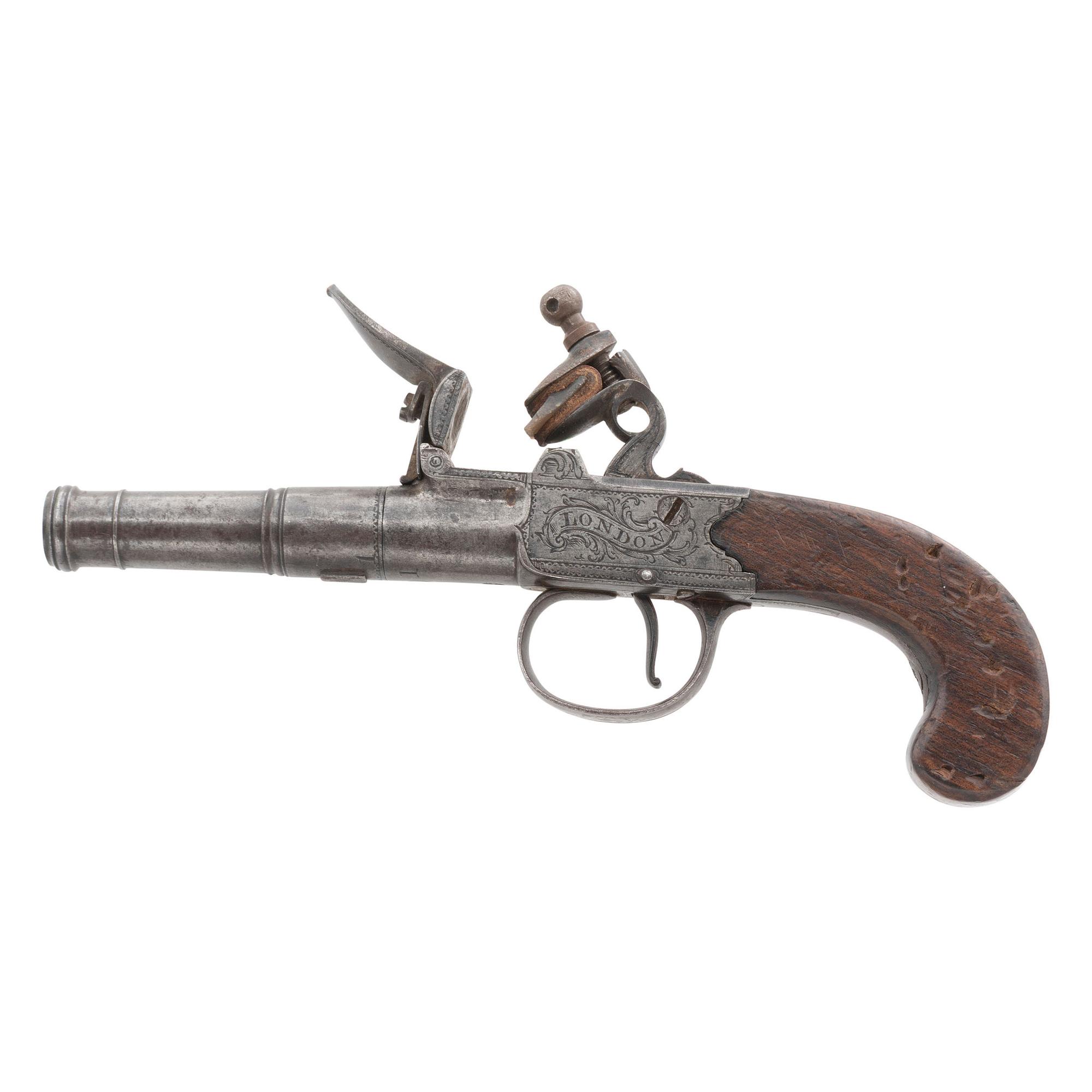 Box Lock Flint Turn-Off Pocket Pistol by Twigg