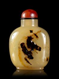 A Silhouette Agate Snuff Bottle
