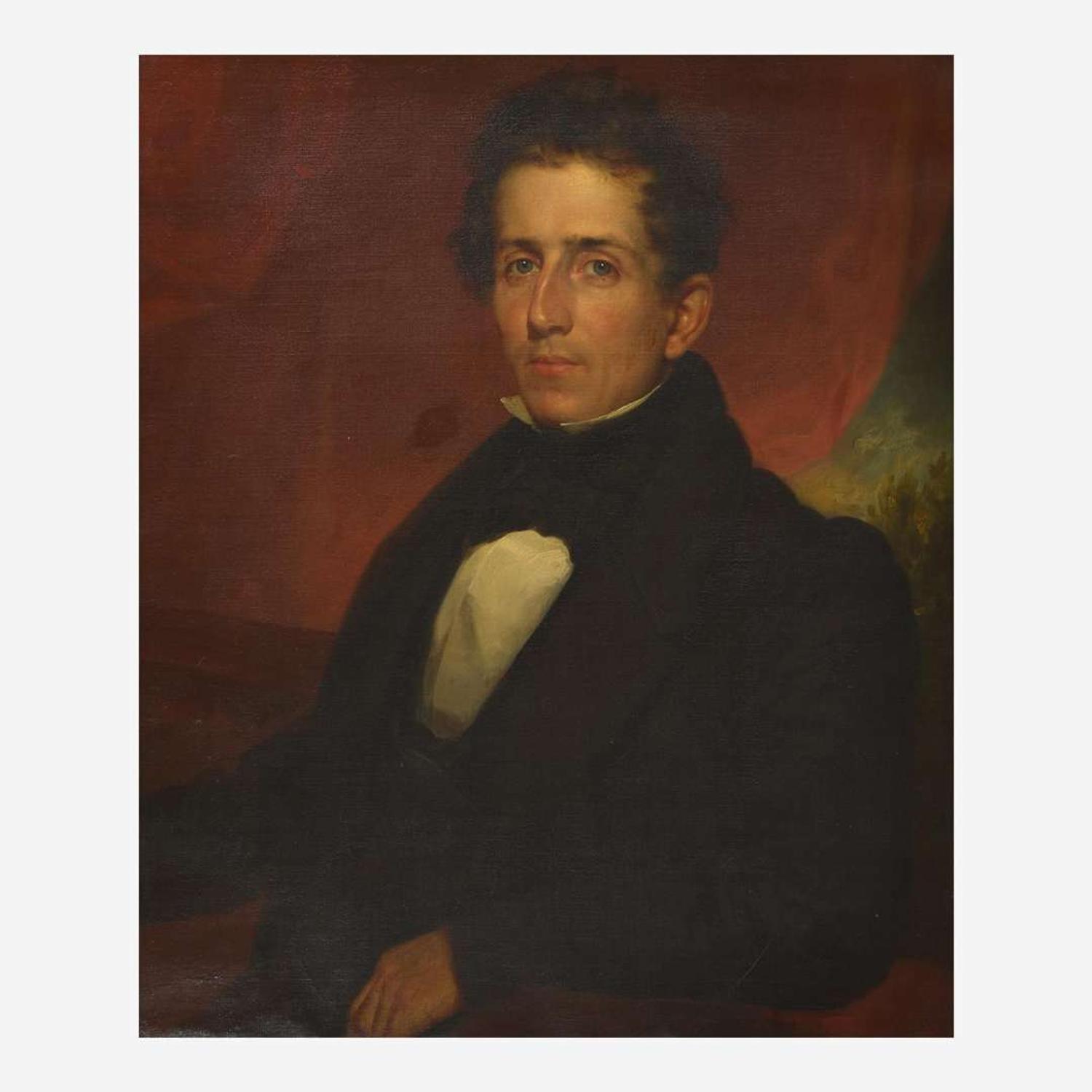 American School 19th century Portrait of Samuel Griswold Goodrich, aka Peter Parley (1793-1860)