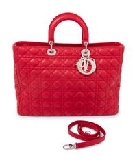 Christian Dior Red Large Lady Dior Bag, 2010