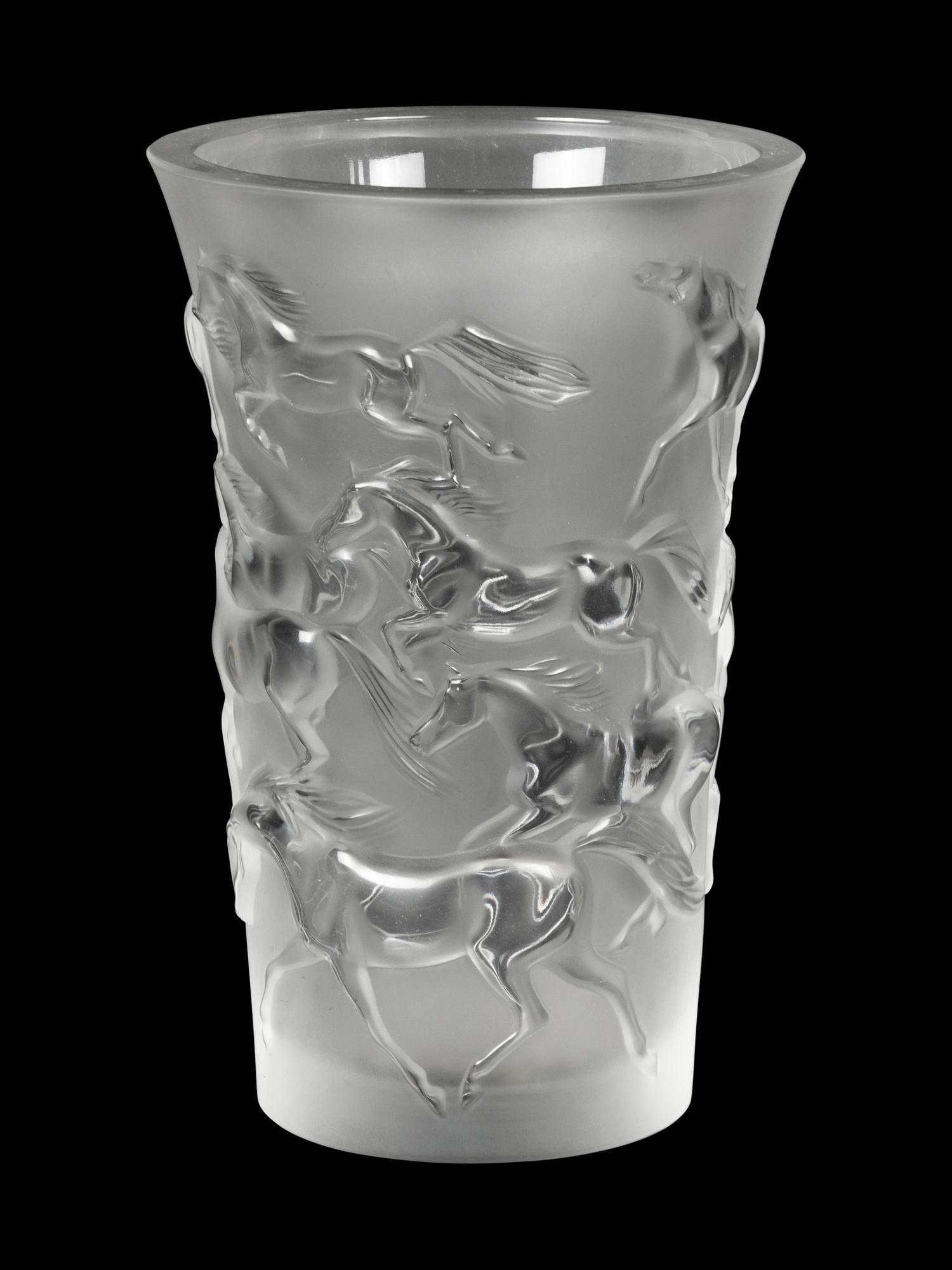 A Lalique Frosted Glass Vase