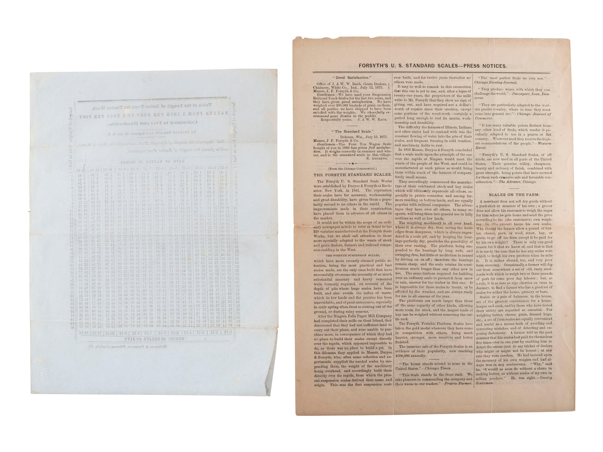 [ADVERTISING]. A group of 19th-century broadsides, handbills, and other advertising-elated ephemera.