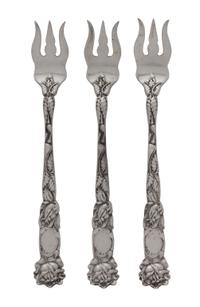 A Group of Twelve Silver Seafood Forks