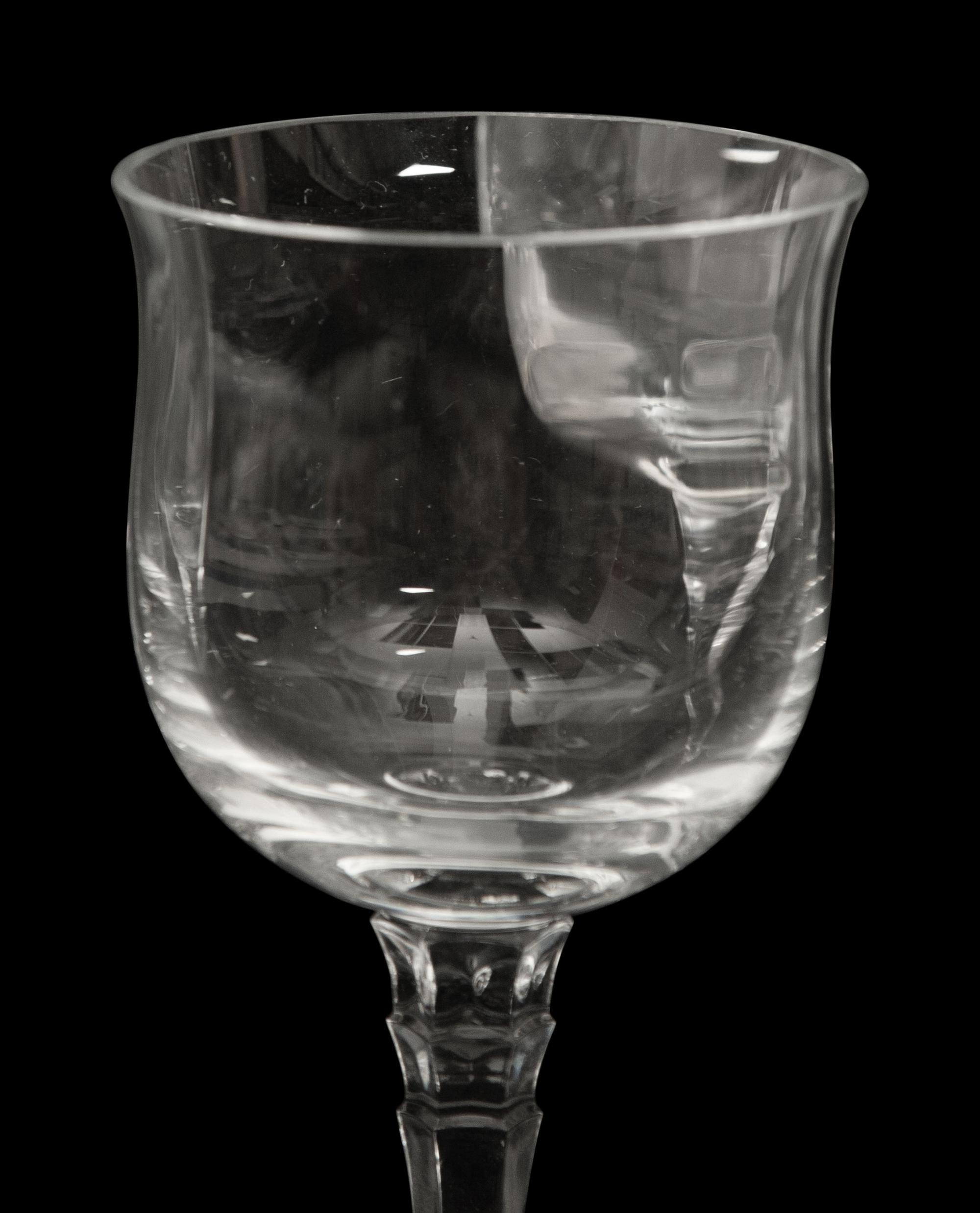 A Cut Glass Stemware Service