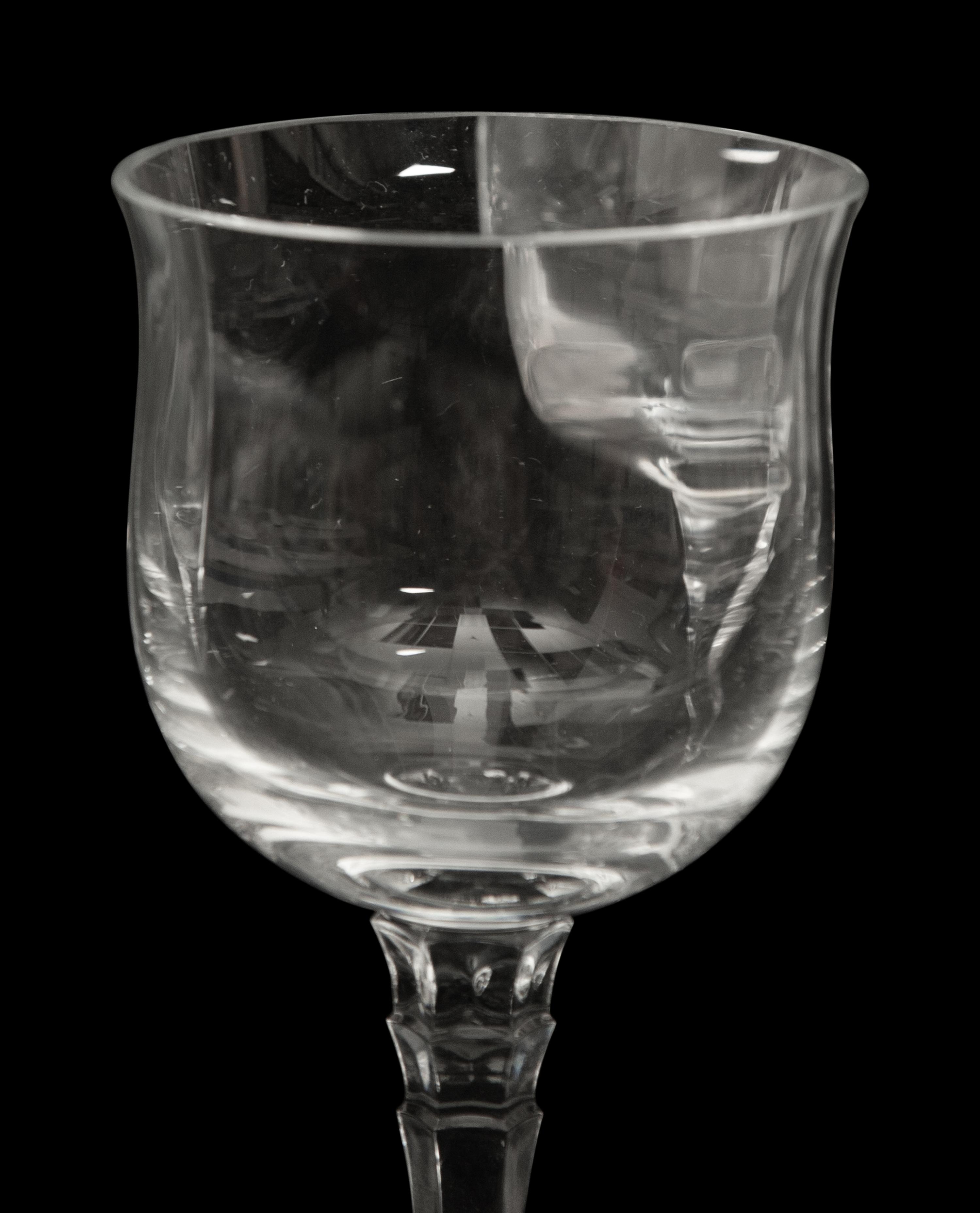 A Cut Glass Stemware Service