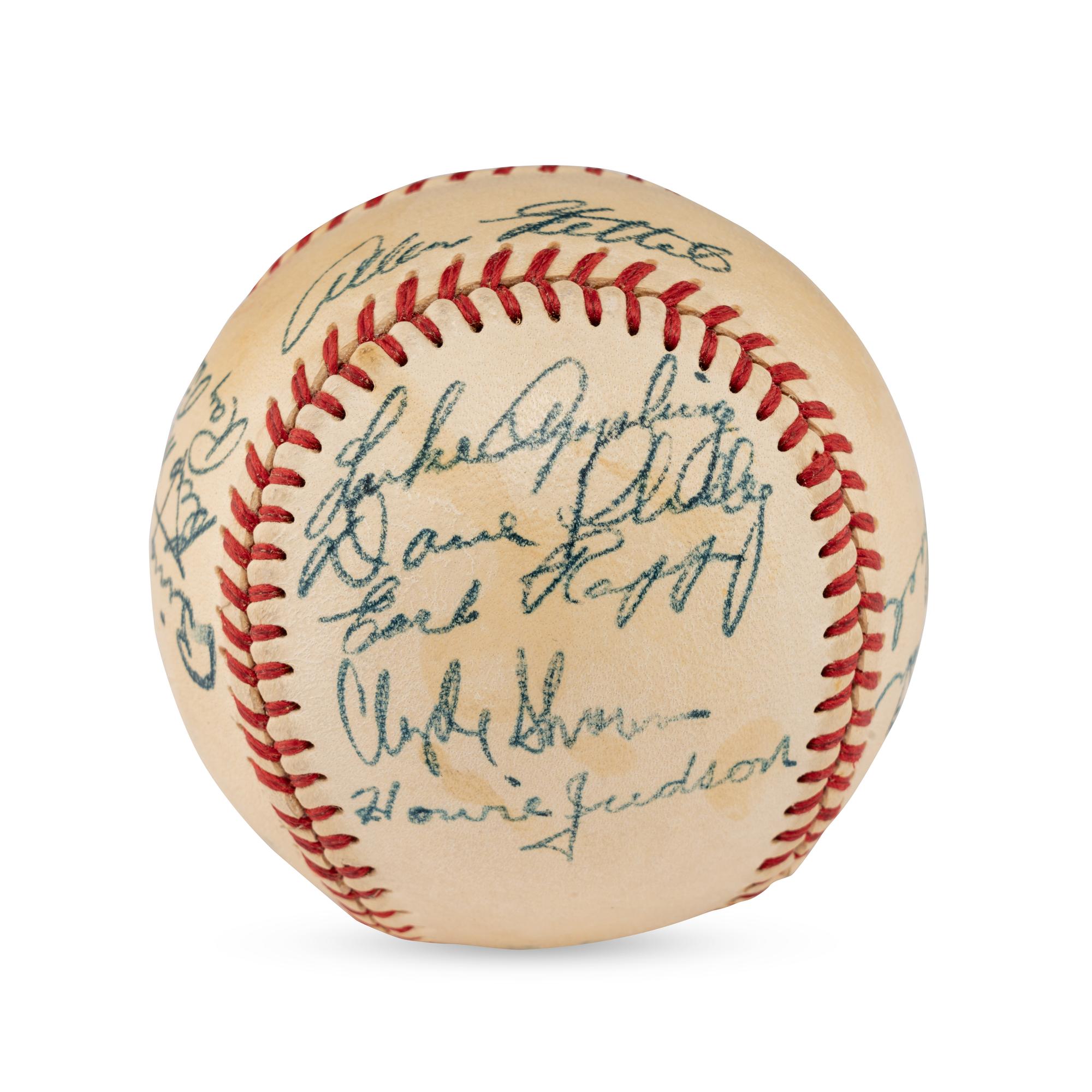 A 1949 Chicago White Sox Team Signed Autograph Baseball (JSA Auction Letter),