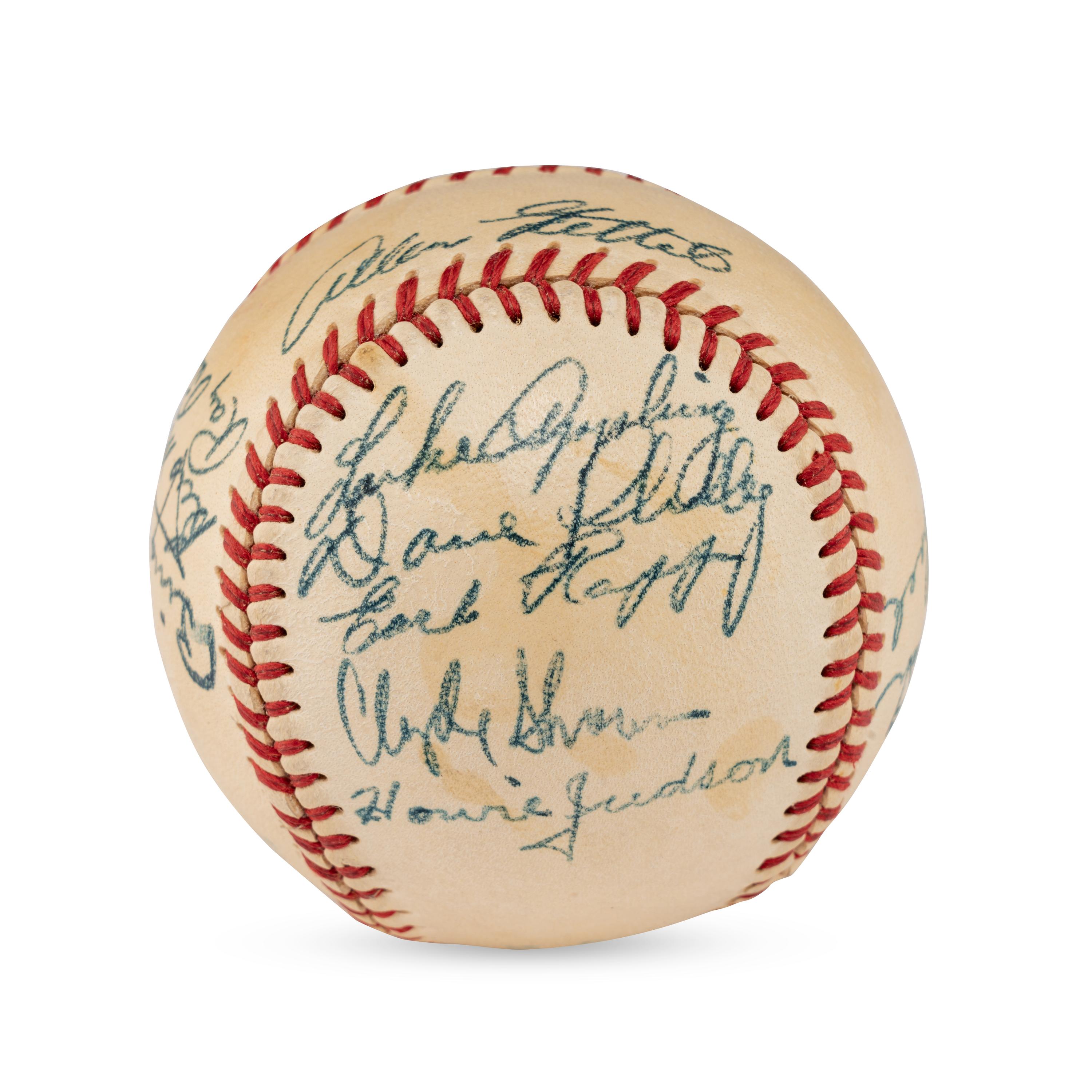 A 1949 Chicago White Sox Team Signed Autograph Baseball (JSA Auction Letter),