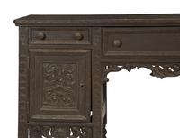 A Minzner Carved Oak Jacobean Style Side Board