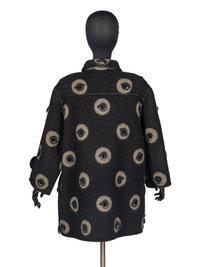 Geoffrey Beene Ring-Pattern Blanket Coat, Fall 1996
