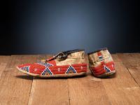 Sioux Beaded Hide Moccasins
