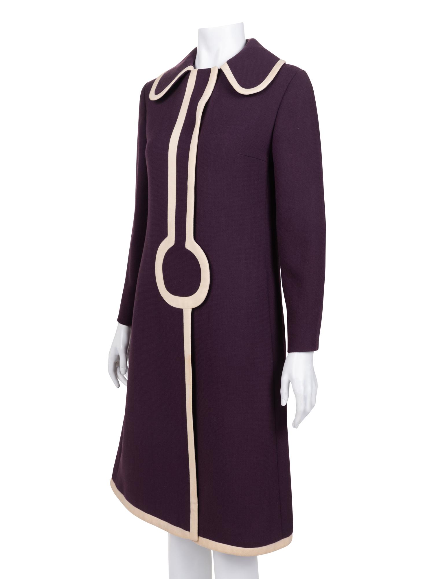 Pierre Cardin Wool Coat, 1960-70s