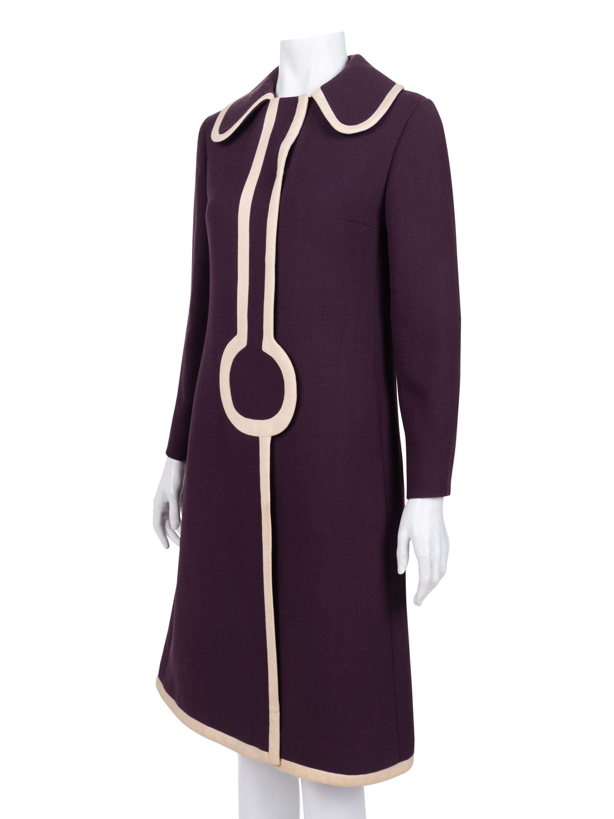 Pierre Cardin Wool Coat, 1960-70s