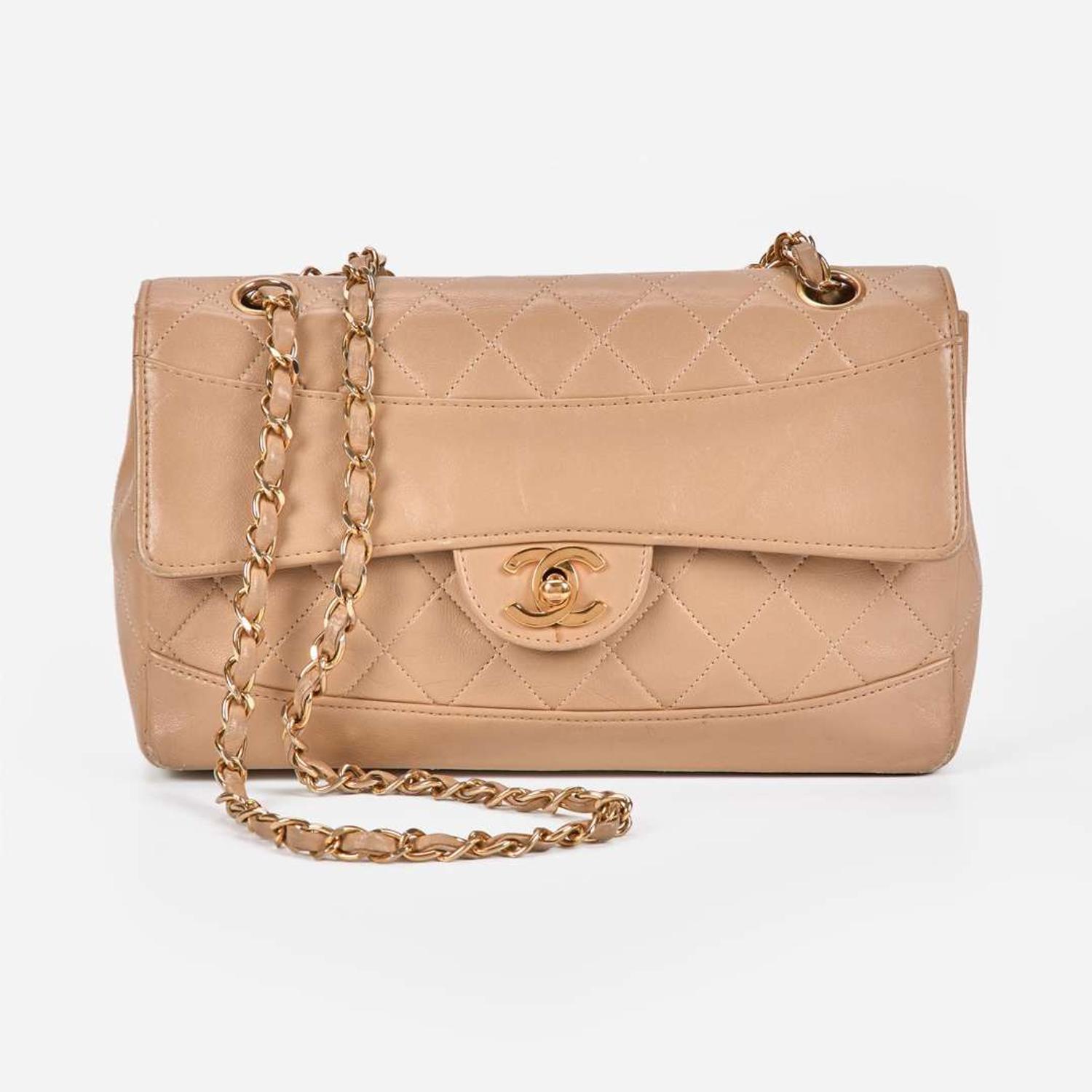 A Vintage Single Flap Quilted Chanel Shoulder Bag Chanel c. 1990