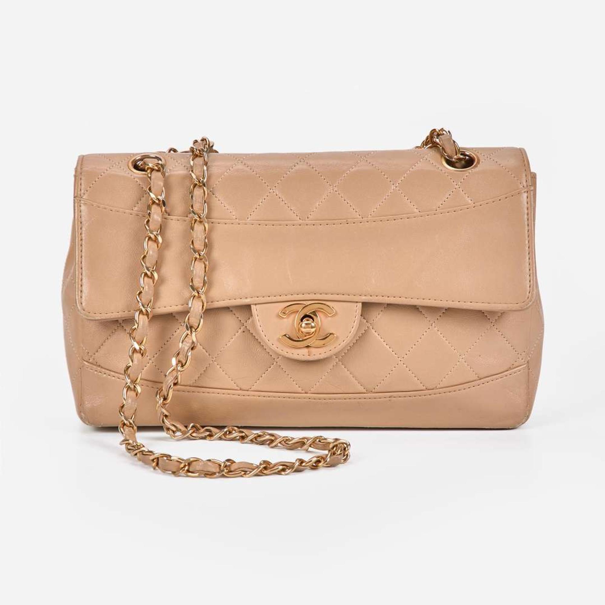 A Vintage Single Flap Quilted Chanel Shoulder Bag Chanel c. 1990