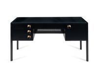 A Contemporary Black Lacquer Finish Desk