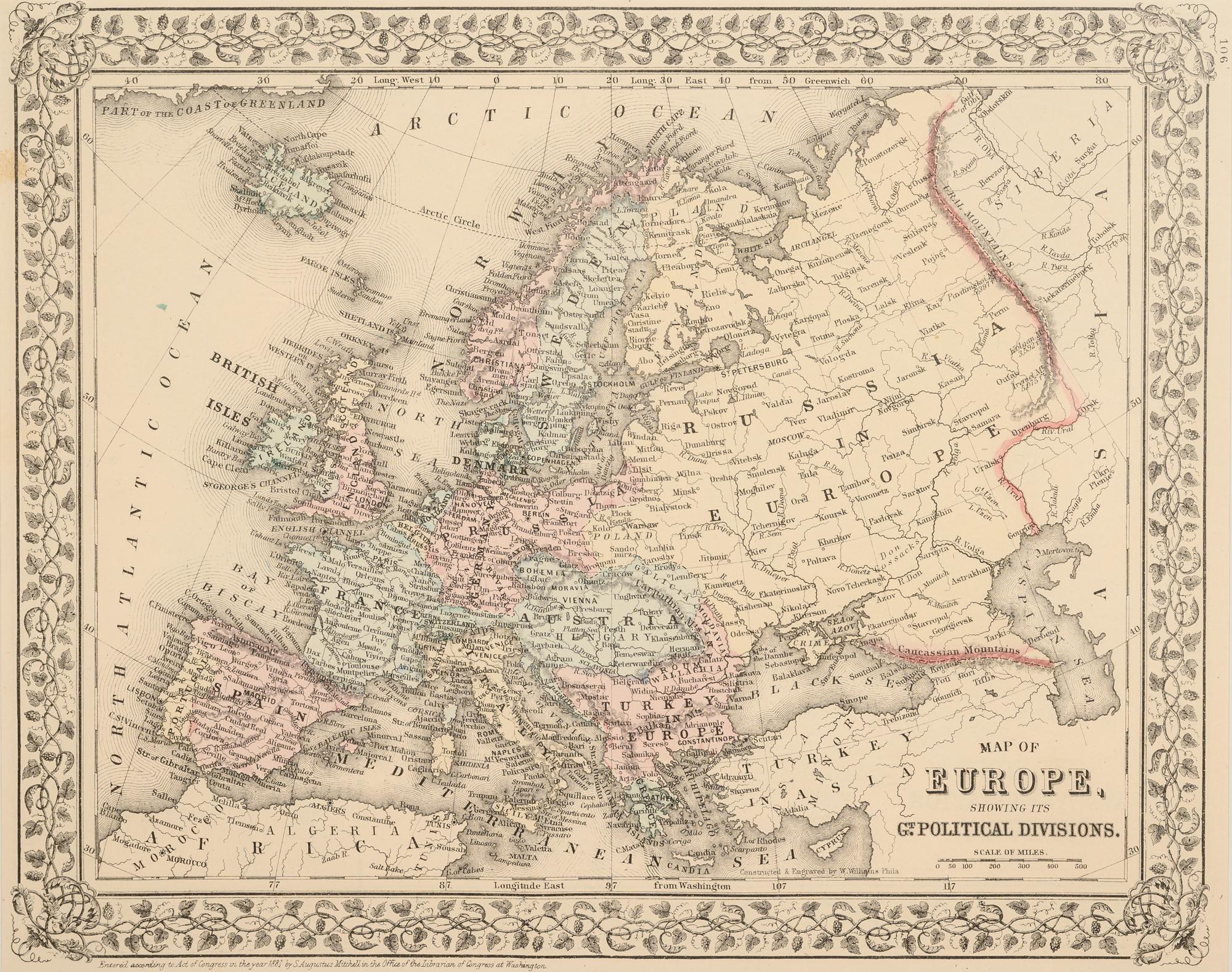 A group of 14 19th and 20th century maps, comprising:
