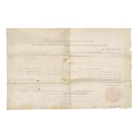 [Presidential] Jackson, Andrew. Partially-Printed Document, signed