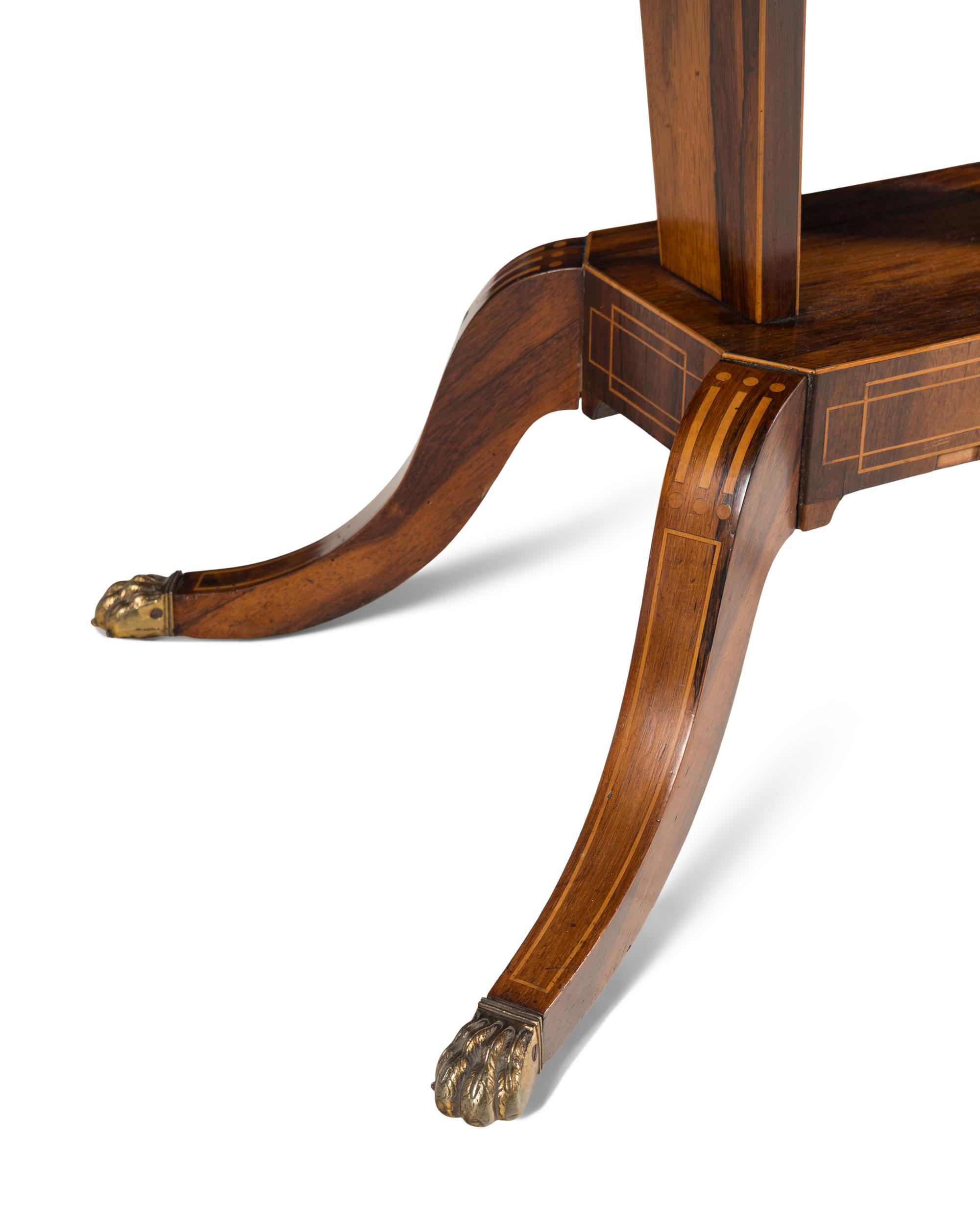 A Regency Rosewood Games Table