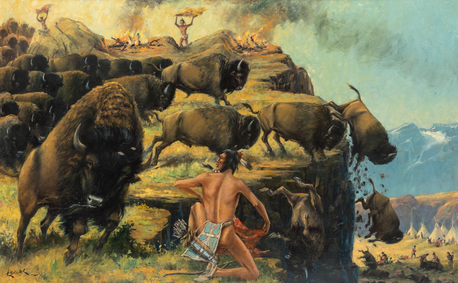 Primitive Buffalo Hunt
