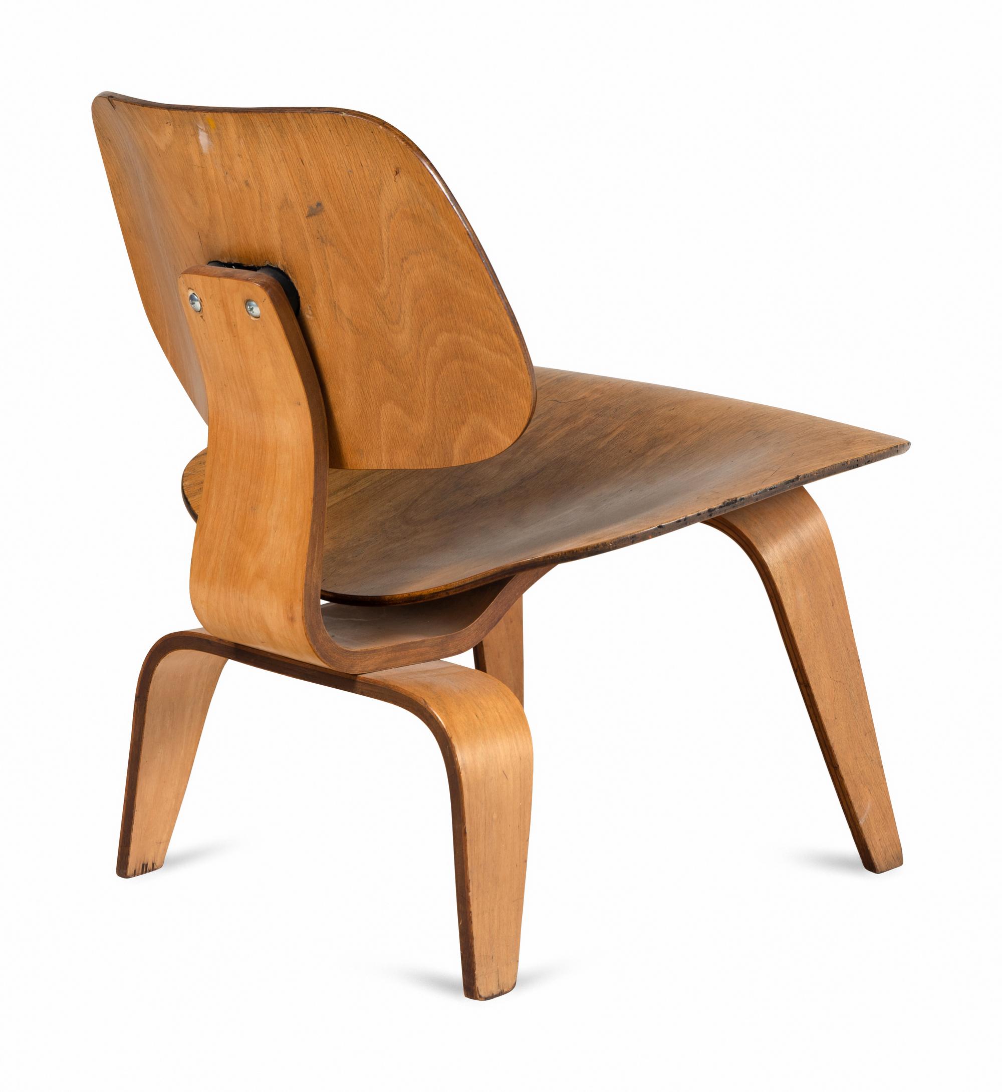 An Eames LCW Lounge Chair