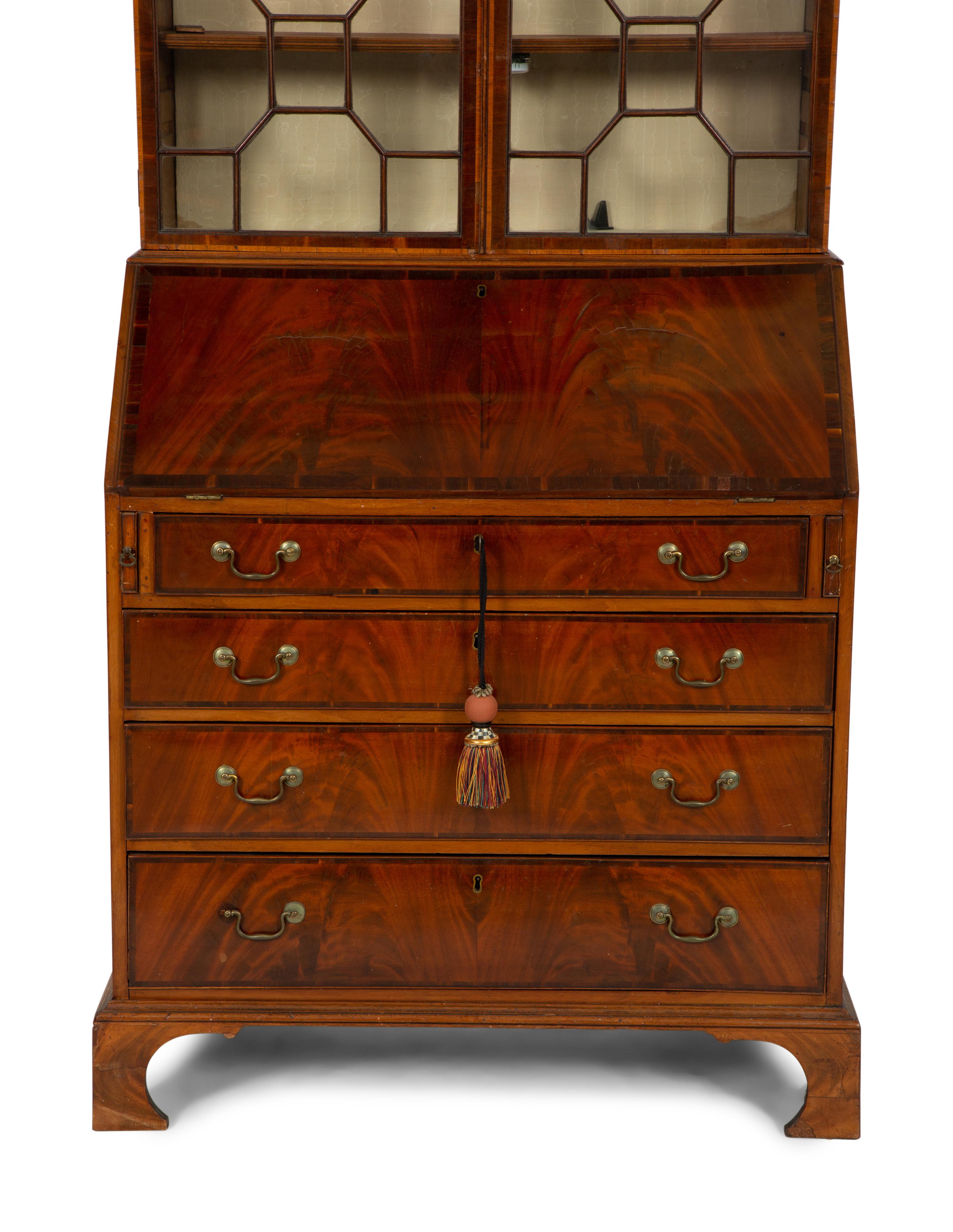 A George III Mahogany Secretary Desk