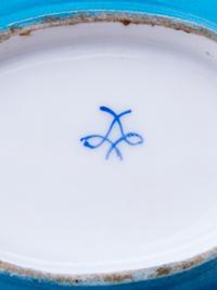 Eight Sèvres Style Painted and Parcel Gilt Porcelain Articles