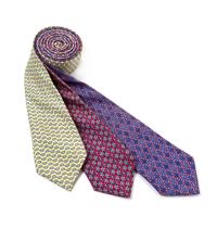 A Group of Three Hermès Silk Ties,