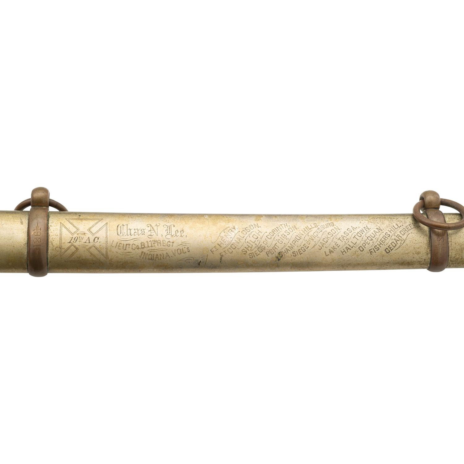Clauberg Non-Regulation Staff & Field Officers Sword of Lt. Charles Lee - 11th Indiana Volunteer Infantry
