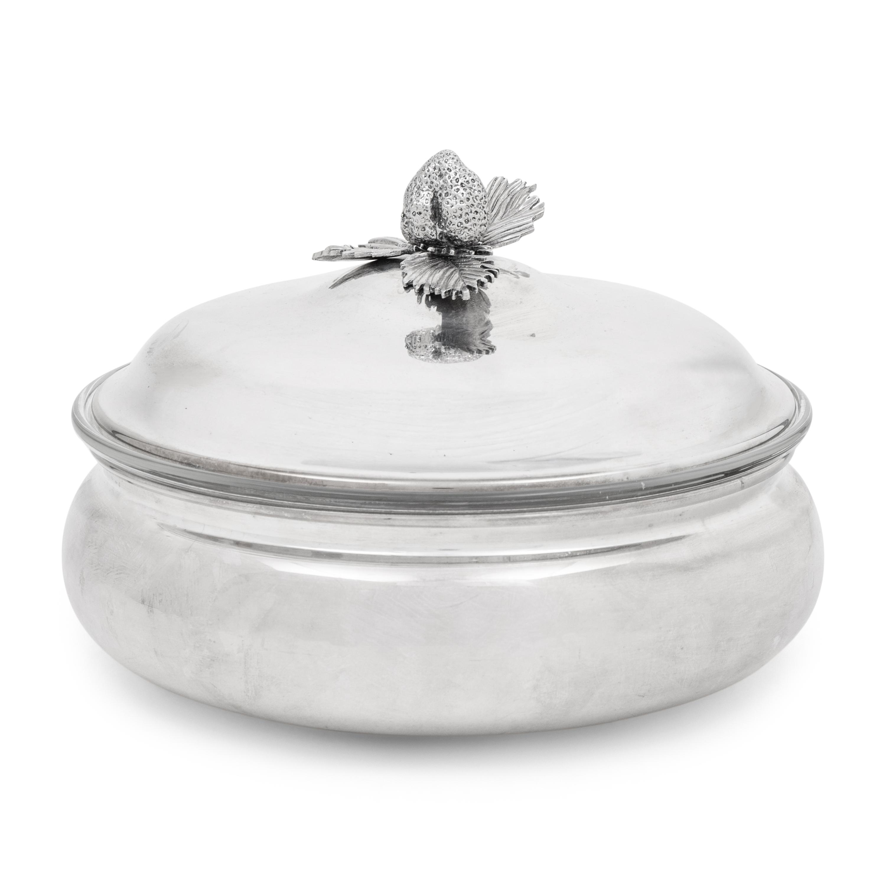 A Silver-Plate Tureen with a Strawberry Finial