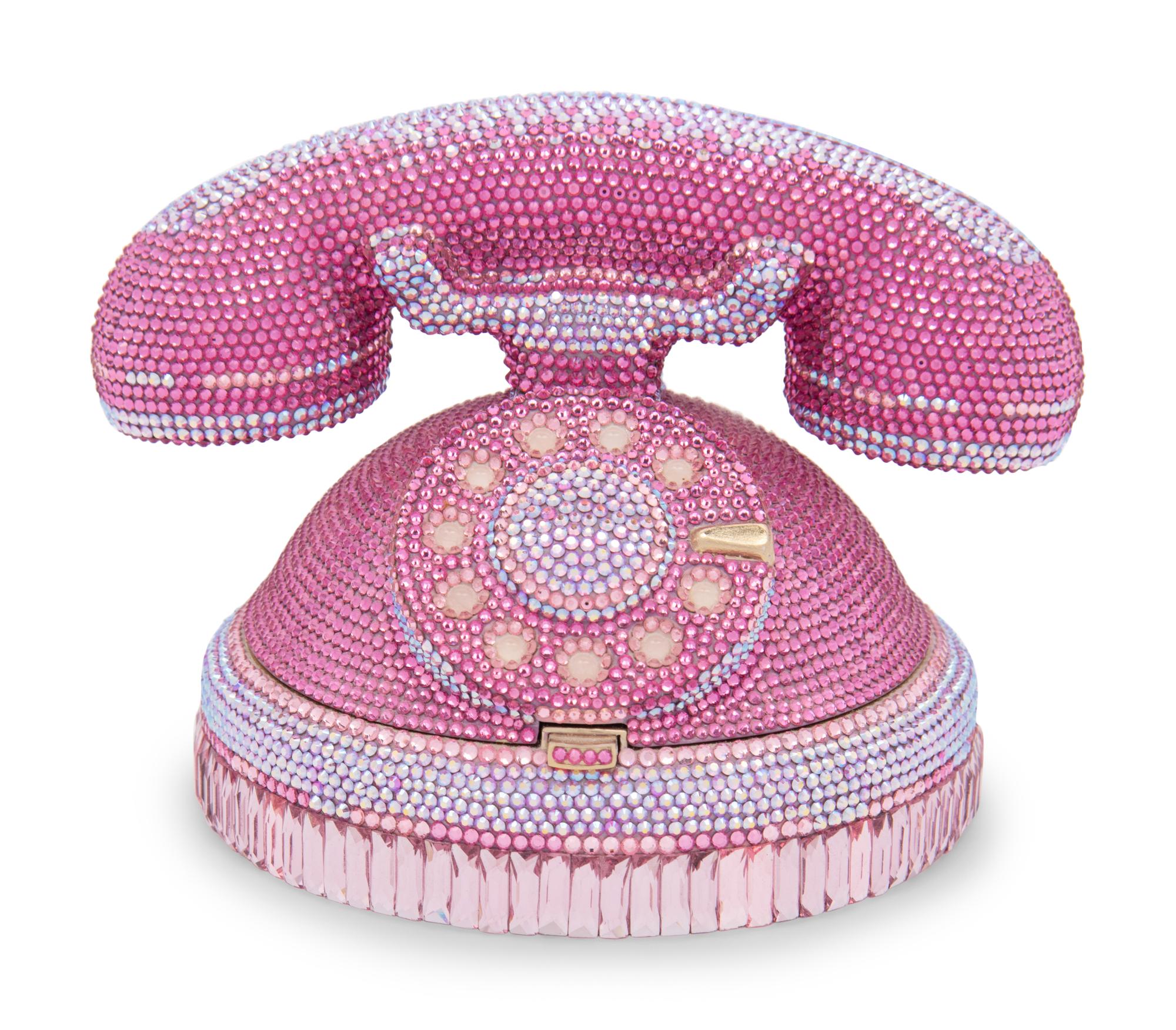 Judith Leiber Collector's Edition Pink Phone Minaudière