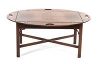 A George III Style Mahogany Butler's Tray on Stand