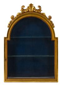 A Continental Giltwood Hanging Vitrine Height 43 x width 29 1/2 inches. — LATE 19TH CENTURY