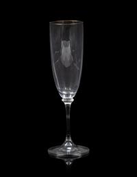 A Set of Gilt-Edged Glass Stemware
