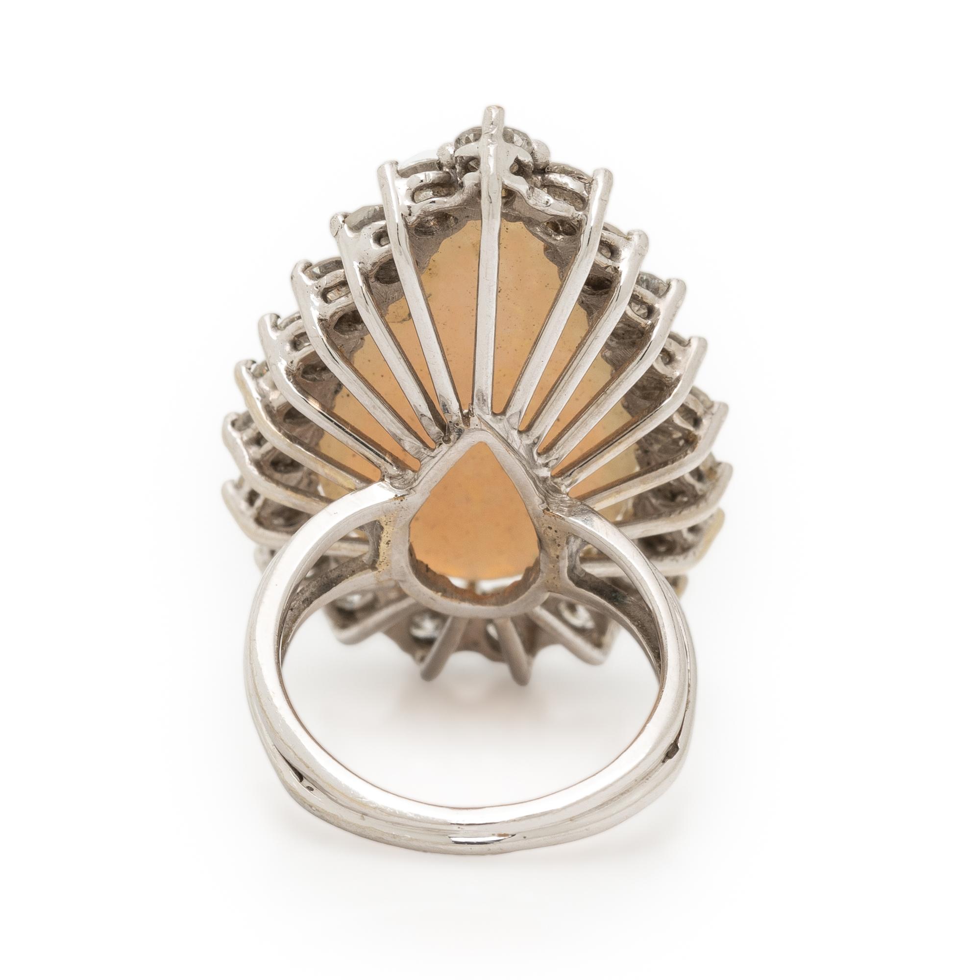 OPAL AND DIAMOND RING