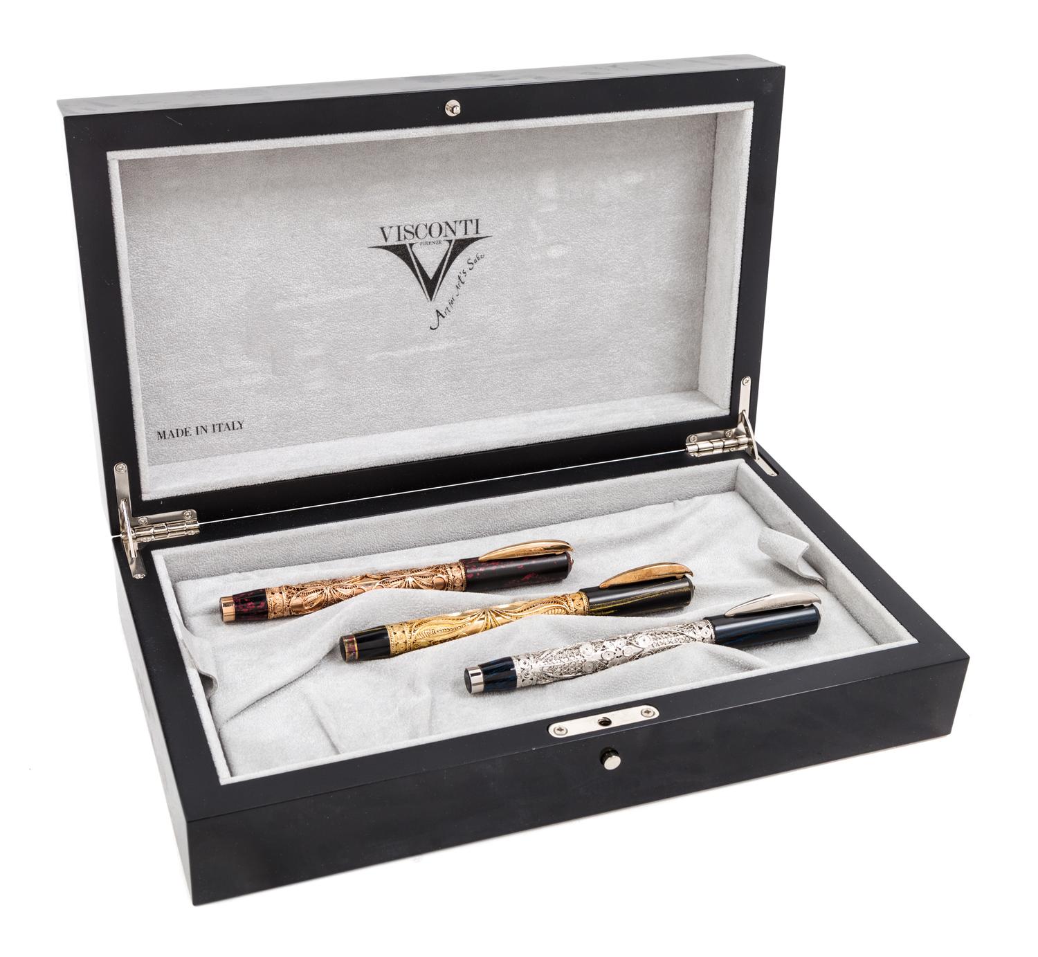 A Set of Three Visconti Hermitage Collection: The Three Magi Limited Edition Fountain Pens