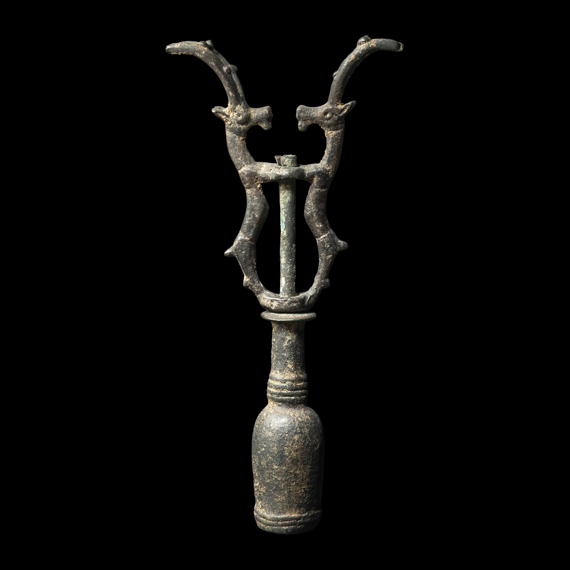A Luristan Bronze Finial