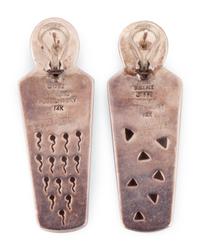 Sterling Silver Figural Post Earrings, Accented with 14k Gold