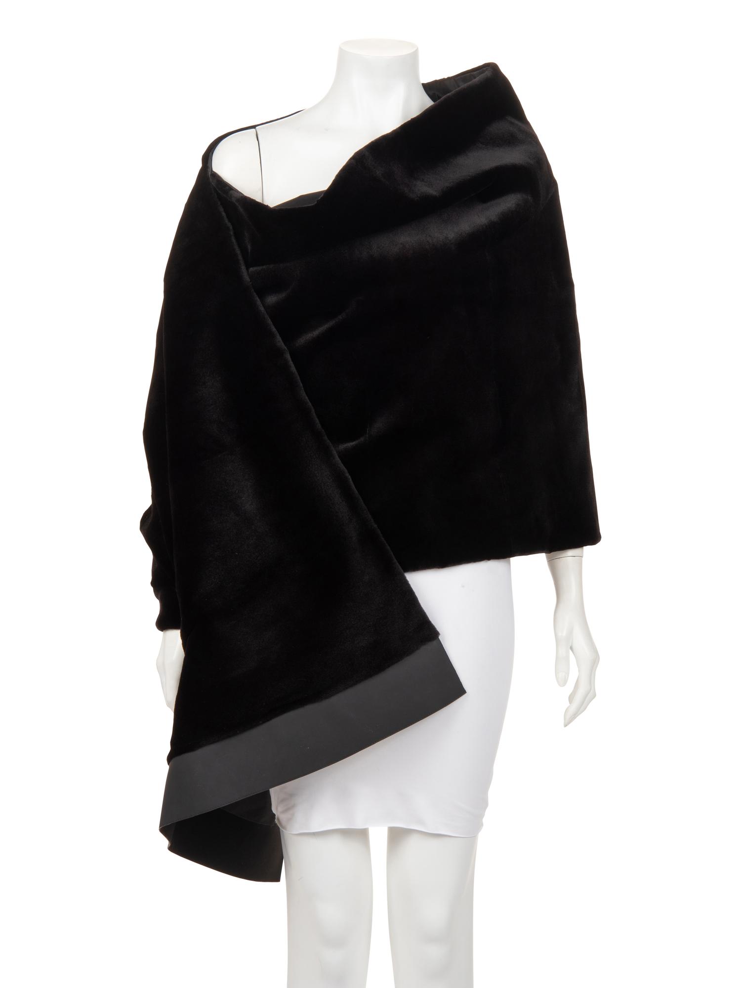 Four Ralph Rucci Fur Pieces: One Coyote Muff, Two Chinchilla Scarves, and One Mink Wrap