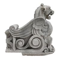 A Pair of Limestone Griffins from a Bank in Kansas City 45.5" W x 14" D x 46.5" H — United States, Circa 1920