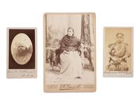 [EARLY PHOTOGRAPHY]. A group of photographic portraits of East and South Asian subjects.