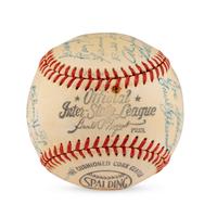 A 1949 New York White Roses Team Signed Autograph Baseball