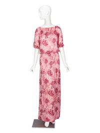 Saint Laurent Rive Gauche, Floral Maxi Dress, 1975