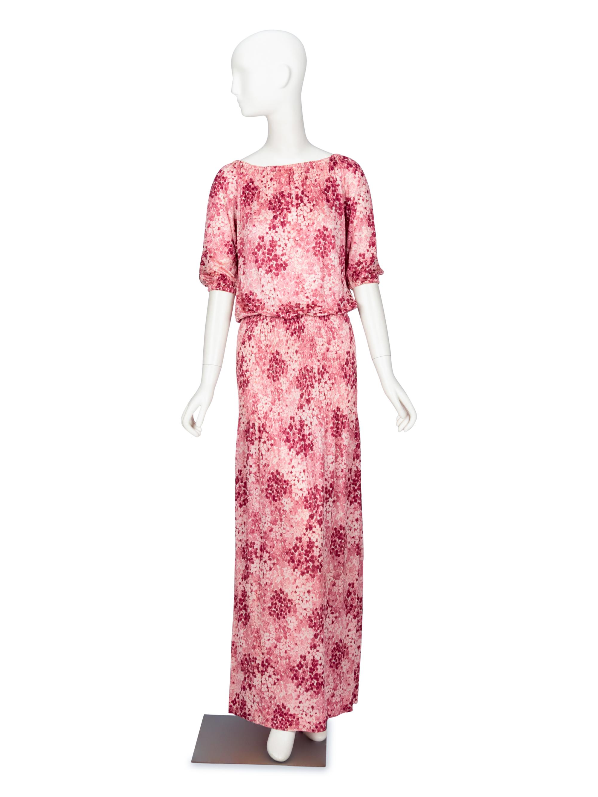 Saint Laurent Rive Gauche, Floral Maxi Dress, 1975