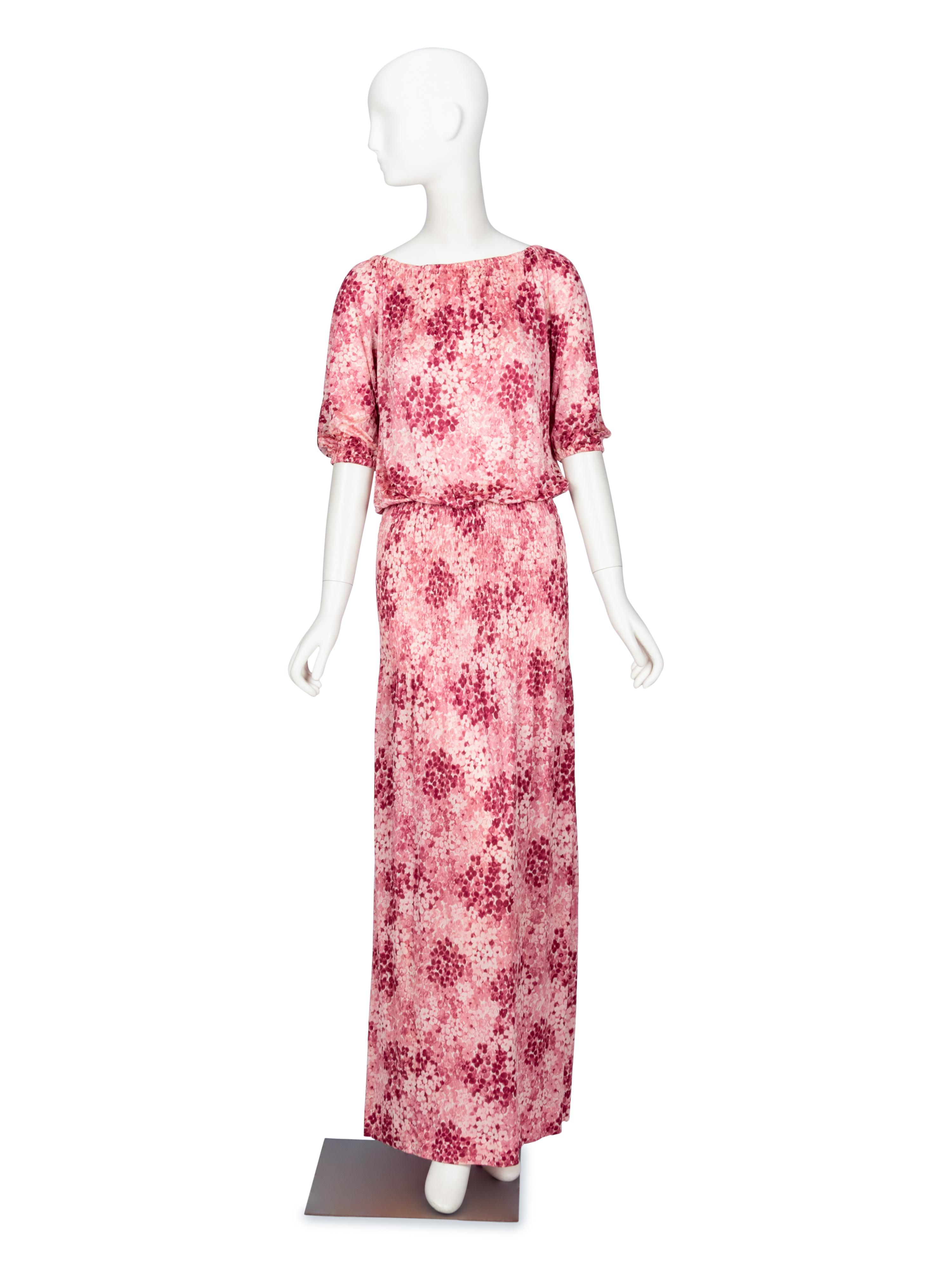 Saint Laurent Rive Gauche, Floral Maxi Dress, 1975