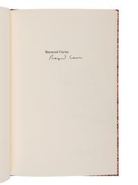 CARVER, Raymond (1938-1988). A group of 4 FIRST EDITIONS, SOME SIGNED, comprising: