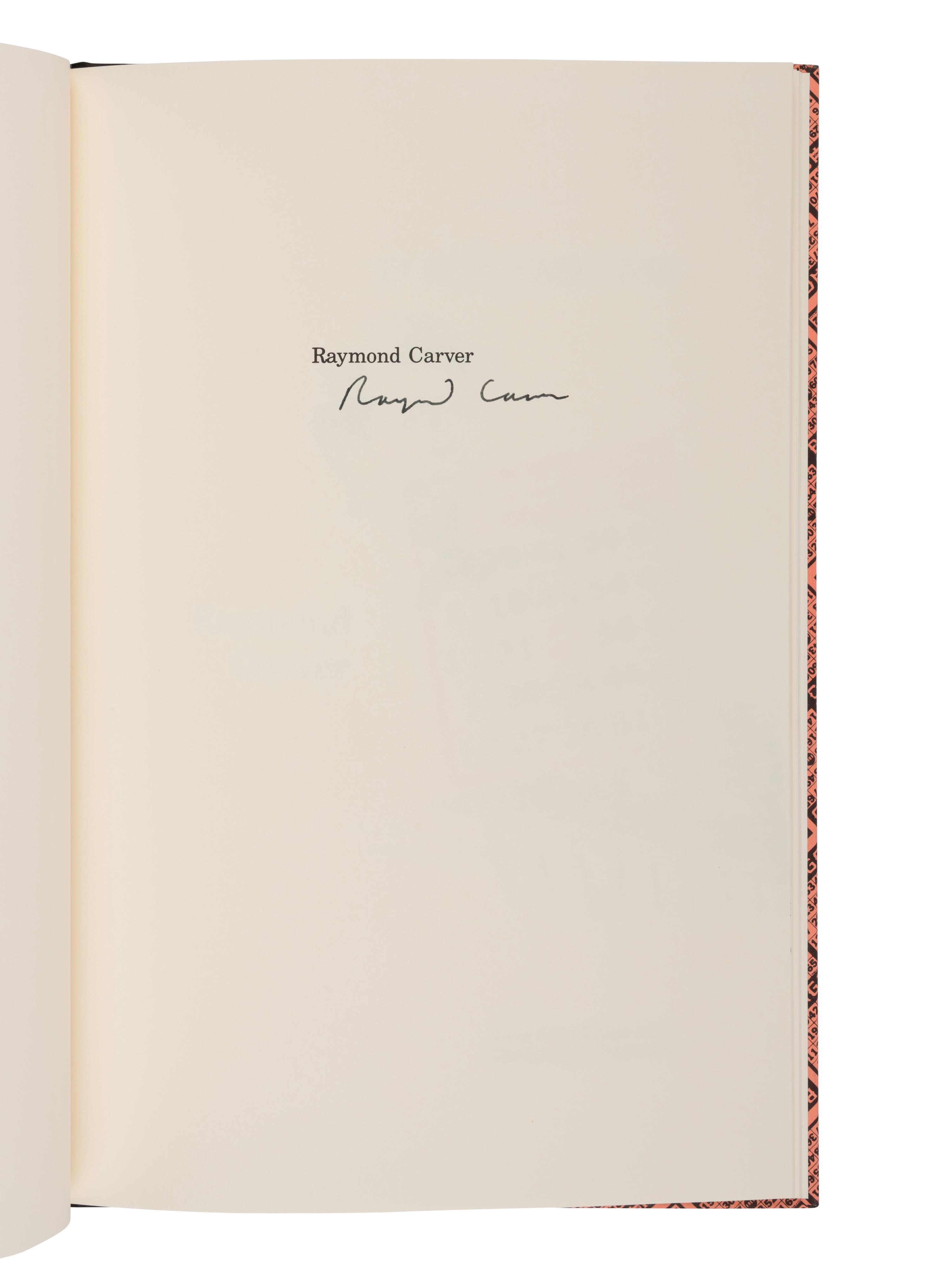 CARVER, Raymond (1938-1988). A group of 4 FIRST EDITIONS, SOME SIGNED, comprising:
