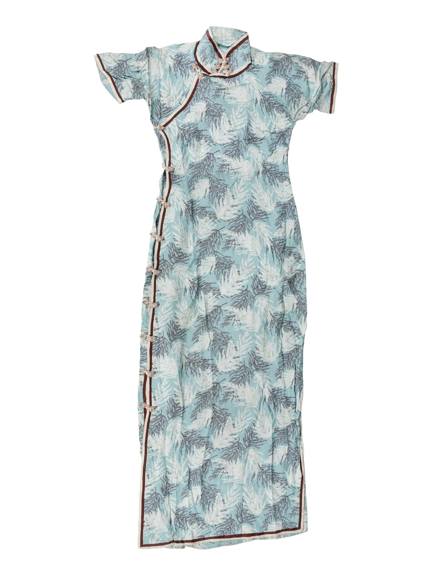 Four Chinese Silk Lady's Full Length Cheongsams, Qipao