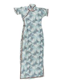 Four Chinese Silk Lady's Full Length Cheongsams, Qipao