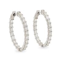DIAMOND INSIDE-OUT HOOP EARRINGS